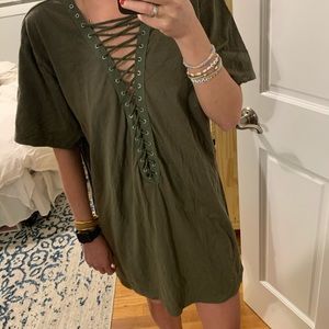 Green LF tunic